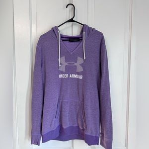 Women’s XL purple Under Armour hoodie.